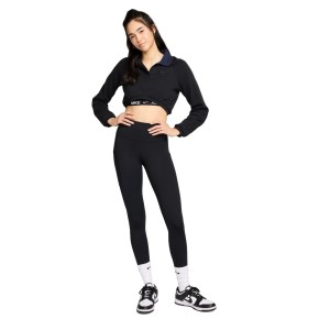 Nike One Womens High Waisted 7/8 Pocket Leggings - Black/Black