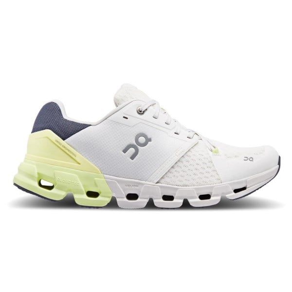 On Cloudflyer 4 - Mens Running Shoes - White/Hay