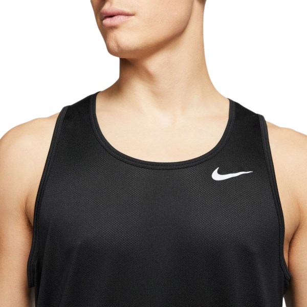 Nike Breathe Mens Running Tank Top - Black