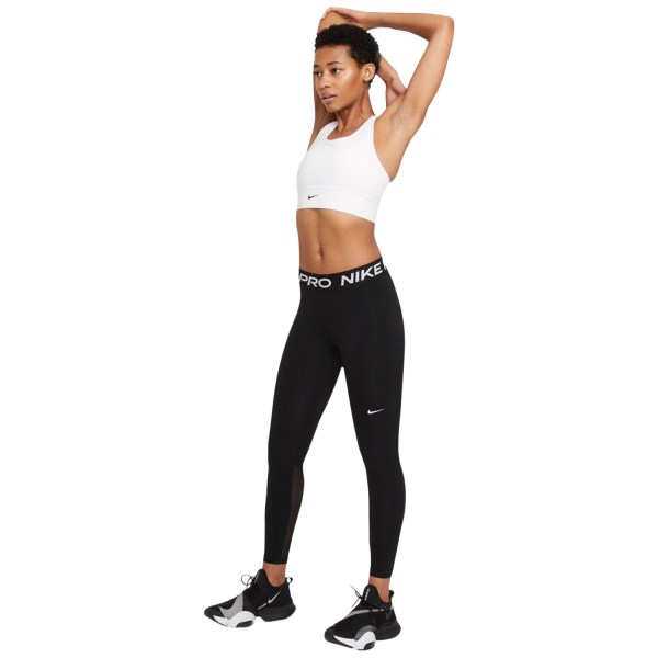 Nike Pro Mid-Rise Womens Training Tights - Black/White
