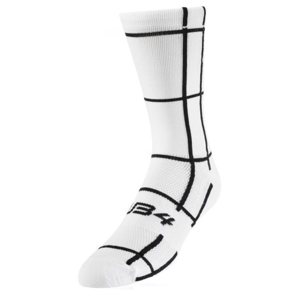 Sub4 Grid Unisex 3/4 Running Socks - White