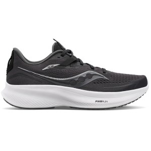 Saucony Ride 15 - Mens Running Shoes - Black/White