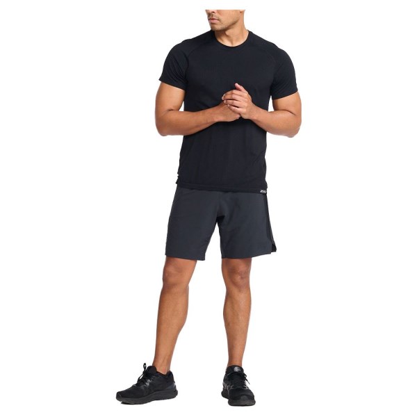 2XU Motion Tech Mens Training T-Shirt - Double Black