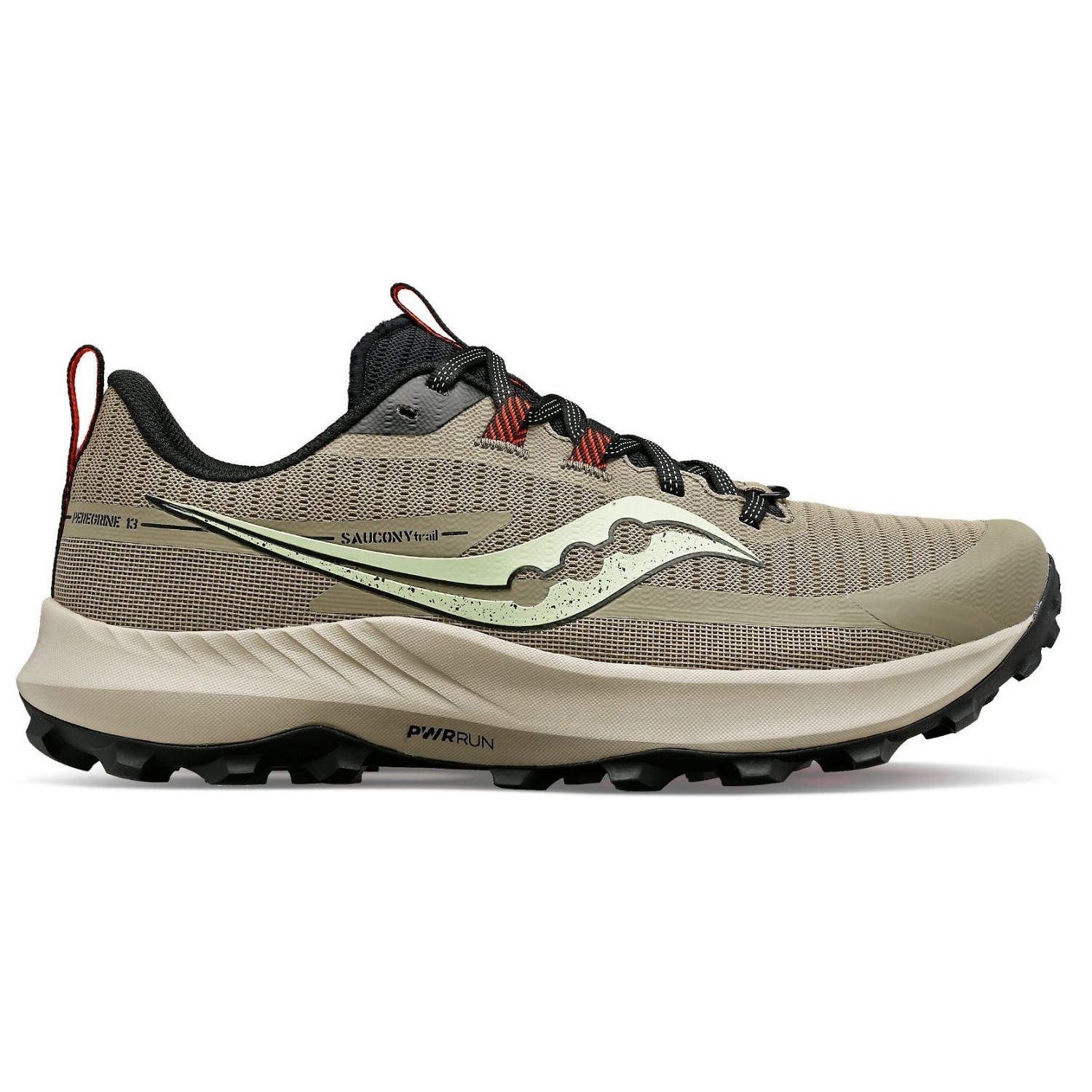 Saucony Peregrine 13 - Mens Trail Running Shoes - Coffee/Black | Sportitude
