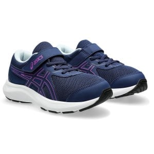 Asics Contend 9 PS - Kids Running Shoes - Blue Expanse/Bold Magenta