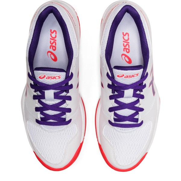 Asics Gel Netburner 20 GS - Kids Netball Shoes - White/Gentry Purple