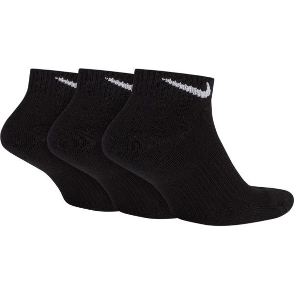 Nike Performance Cushion Unisex Low Cut Socks - 3 Pack - Black/White
