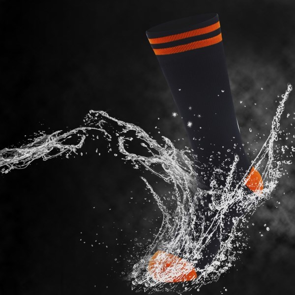 ANTU Merino Mid Calf Length Waterproof Socks - Black/Orange