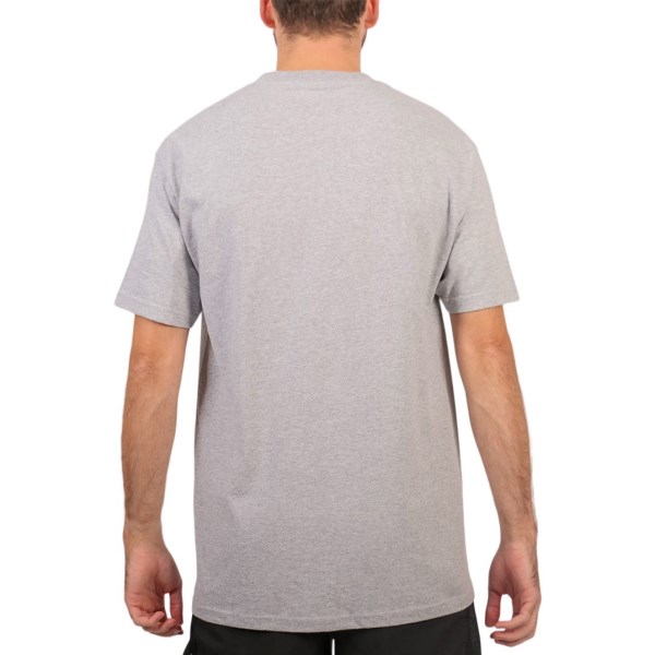 Mitchell & Ness Distressed Los Angeles Lakers Logo Mens Basketball T-Shirt - Grey/Marl