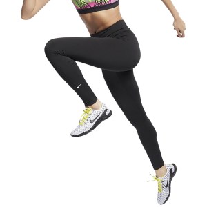 Nike One Mid-Rise Womens Training Tights - Black