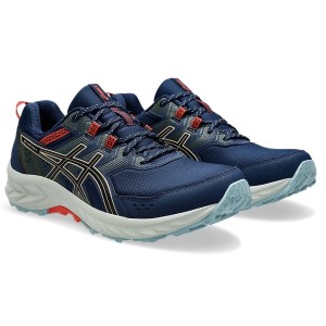 Asics Gel Venture 9 - Mens Trail Running Shoes - Night Sky/Feather Grey