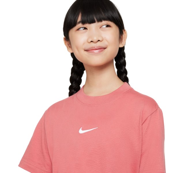 Nike Sportswear Essential Boxy Kids Girls T-Shirt - Adobe