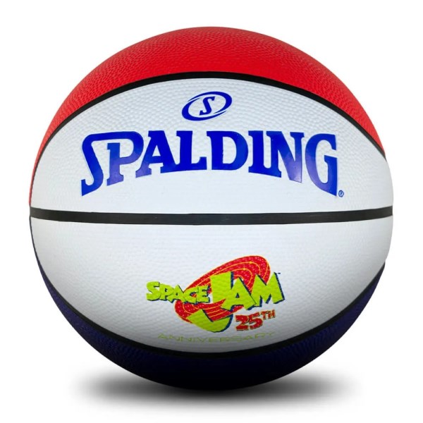 Spalding x Space Jam 25th Anniversary Tune Squad Outdoor Basketball - Size 6 - White/Red/Blue