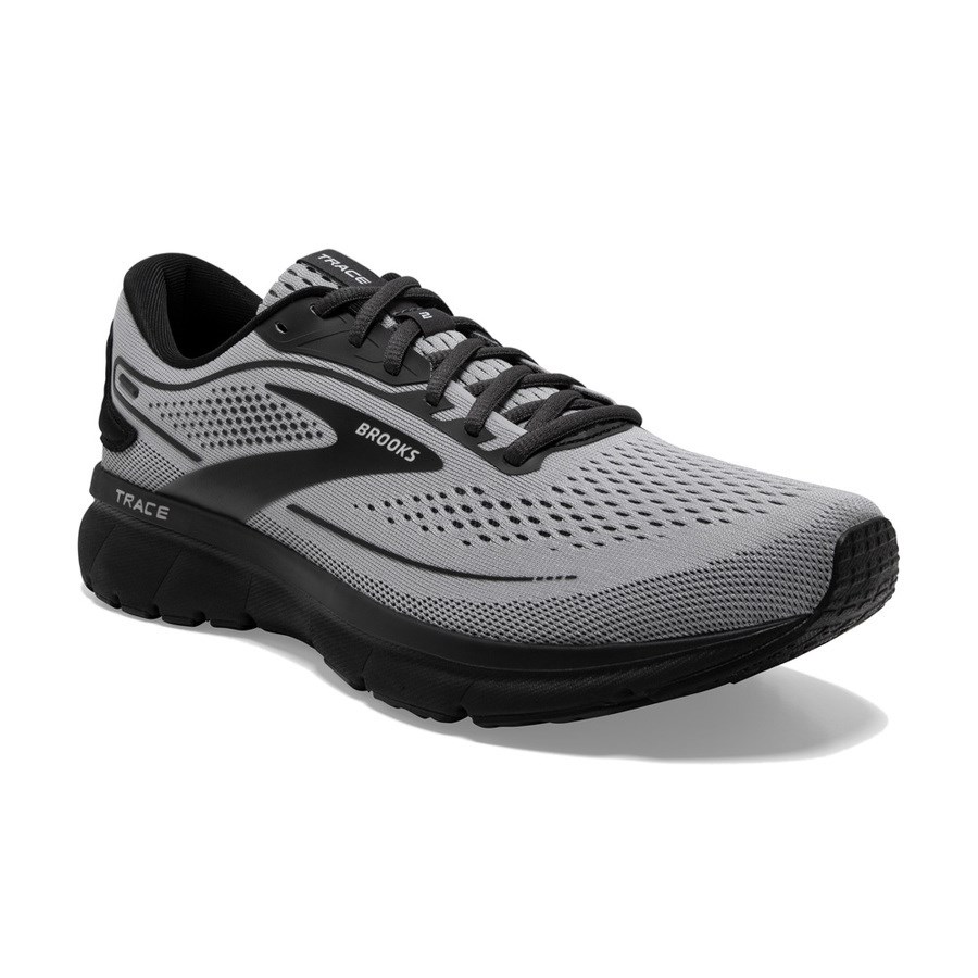 Brooks Trace 2 - Mens Running Shoes - Alloy/Black/Ebony | Sportitude