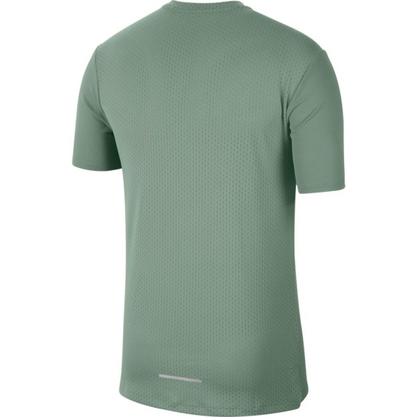Nike Dri-Fit Miler Future Fast Mens Running T-Shirt - Silver Pine/Reflective Silver