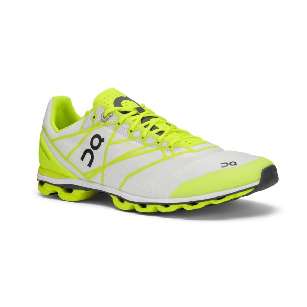 On Cloudflash - Womens Racing Shoes - Neon/White