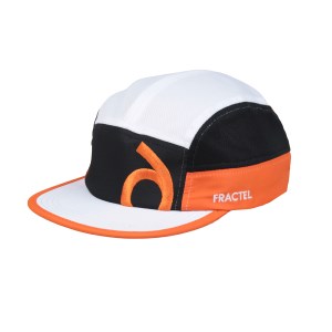 Fractel x Sportitude ADL Trail Running Cap - White/Black/Orange