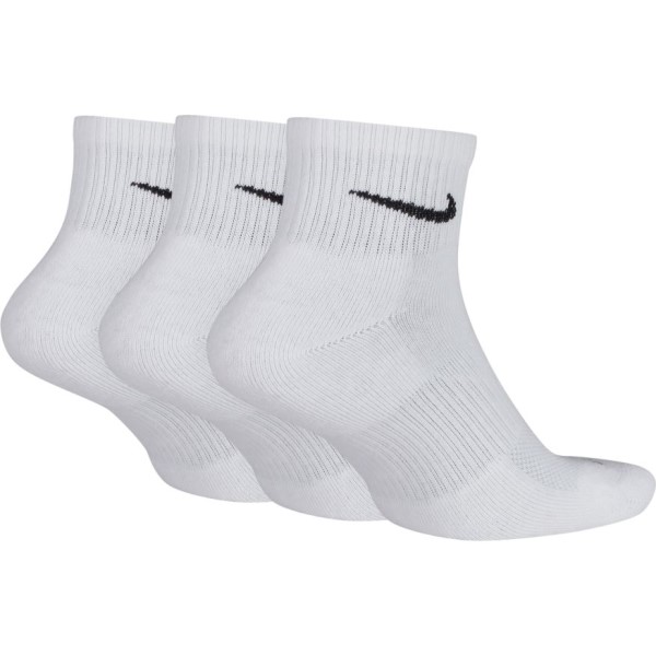 Nike Performance Cushion Low Unisex Low Cut Socks - 3 Pack - White/Black