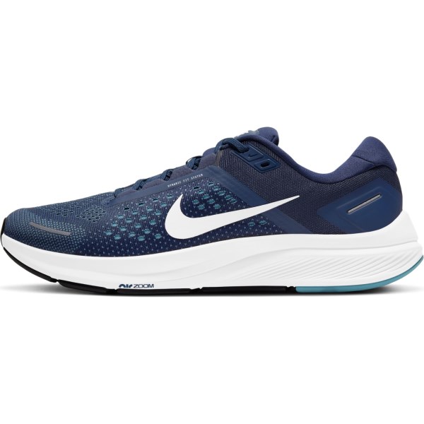 Nike Air Zoom Structure 23 - Mens Running Shoes - Midnight Navy/White/Cerulean