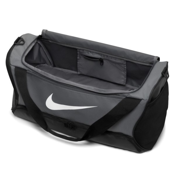 Nike Brasilia 9.5 Medium Training Duffel Bag - Flint Grey/Black/White
