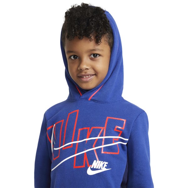 Nike See Me Fit Pullover Kids Hoodie - Game Royal