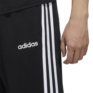 Adidas Essentials 3-Stripe Tapered Cuffed Mens Sweatpants - Black/White