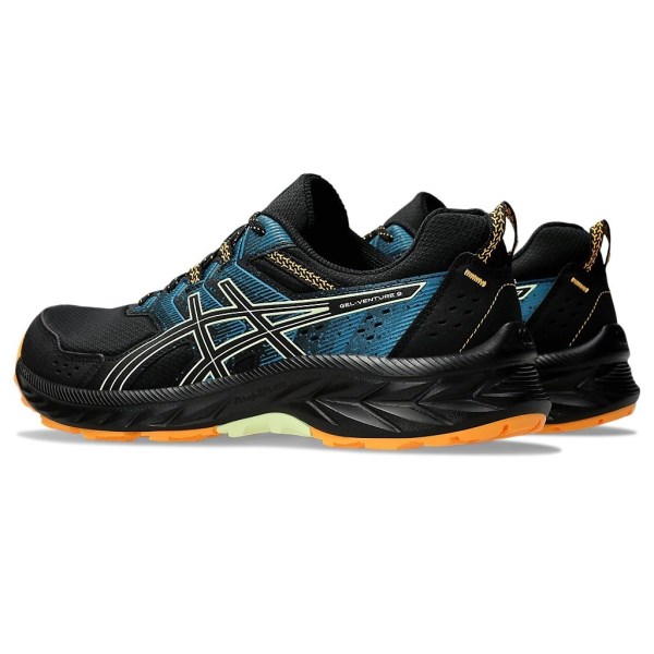 Asics Gel Venture 9 - Mens Trail Running Shoes - Black/Cool Matcha