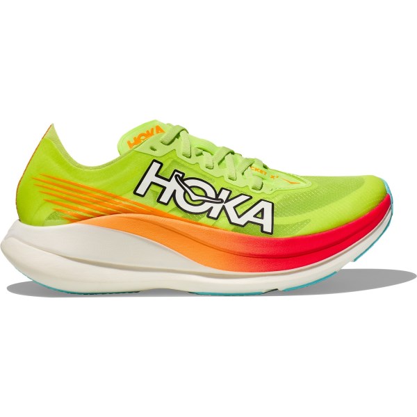 Hoka Rocket X 2 - Unisex Running Shoes - Lettuce/Solar Flare