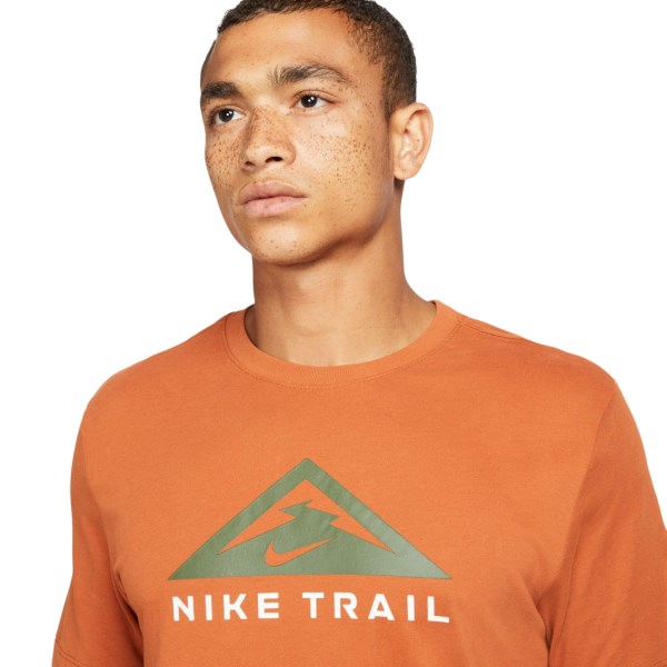 Nike Dri-Fit Mens Trail Running T-Shirt - Dark Russet