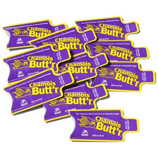 Chamois Butt'r Original - Non-Greasy Cycling Lubricant & Chamois Cream - 10 Pack Of 9ml Sachet