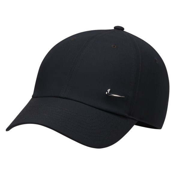 Nike Dri-Fit Club Unstructured Swoosh Running Cap - Black/Metallic Silver