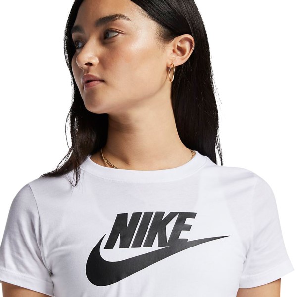Nike Sportswear Essential Womens T-Shirt - White/Black