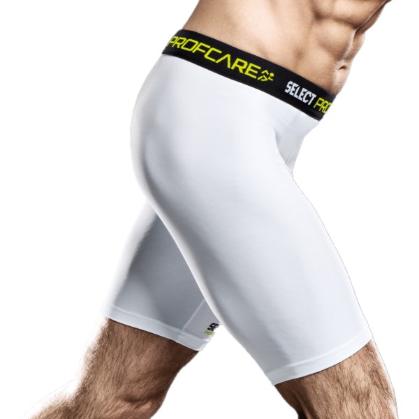 Select Profcare Mens Compression Shorts - White