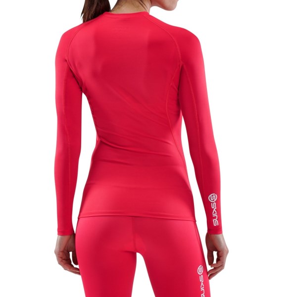 Skins Series-1 Womens Compression Long Sleeve Top - Red