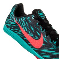 Nike Zoom Rival D 8 - Womens Track Running Spikes - Hyper Jade/Hyper Punch/Black