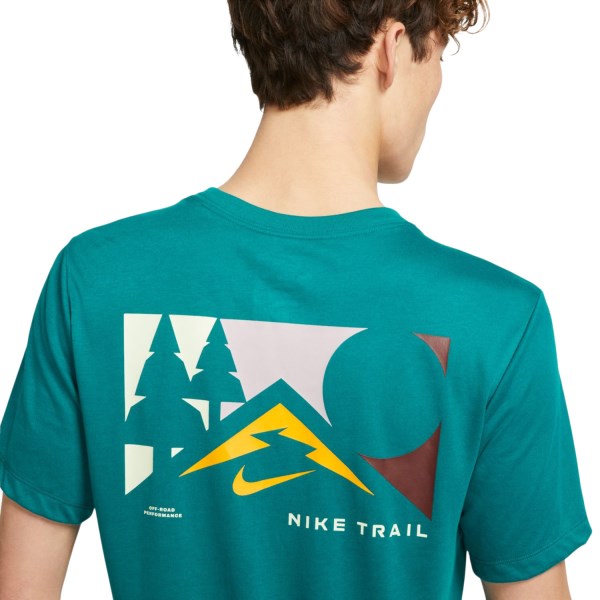 Nike Dri-Fit Trail Mens Running T-Shirt - Bright Spruce