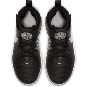 Nike Team Hustle D 9 PS - Kids Basketball Shoes - Black/Metallic Silver