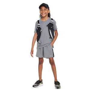 Nike Dri-Fit Miler Kids Boys Training T-Shirt - Smoke Grey/Reflective Silver