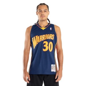 Mitchell & Ness Golden State Warriors Stephen Curry 2009-2010 Home Swingman Mens Basketball Jersey
