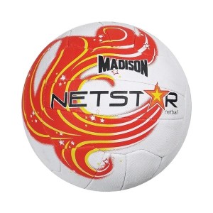 Madison Netstar Netball - Size 5 - Red/White