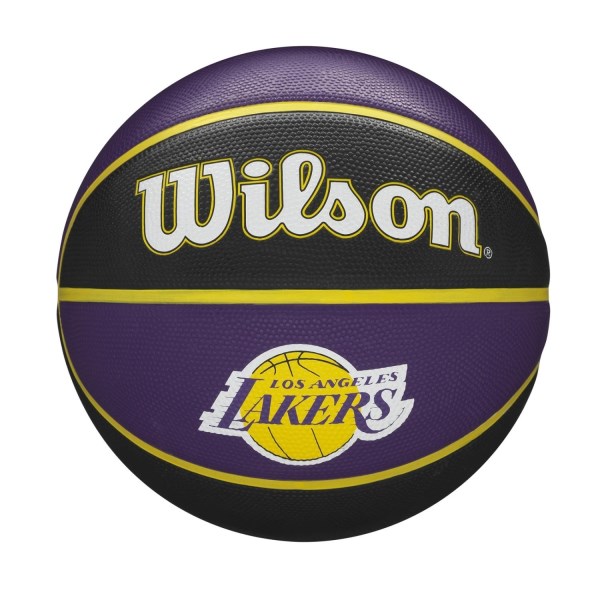 Wilson Los Angeles Lakers NBA Team Tribute Outdoor Basketball - Size 7 - Purple/Black