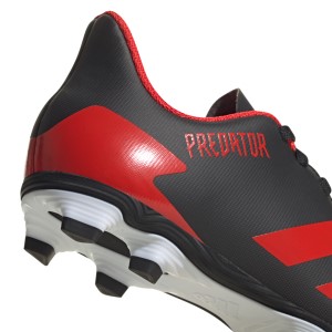 Adidas Predator 20.4 FxG - Kids Football Boots - Core Black/Active Red