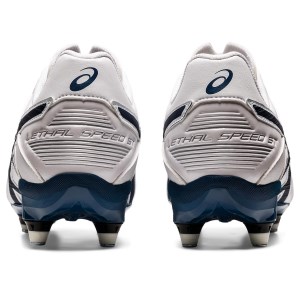 Asics Lethal Speed ST 2 - Mens Football Boots - White/Mako Blue