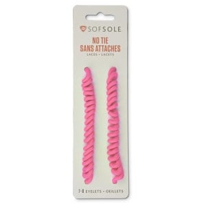 Sof Sole No-Tie Shoe Laces - Neon Pink