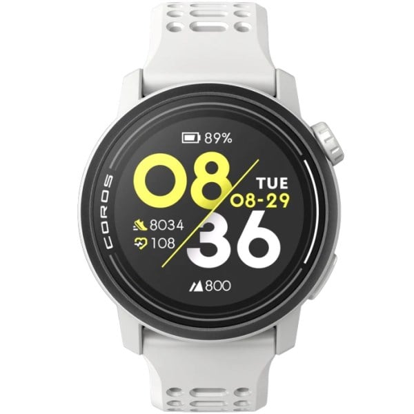 Coros Pace 3 Premium Multisport GPS Watch With Silicone Band - White