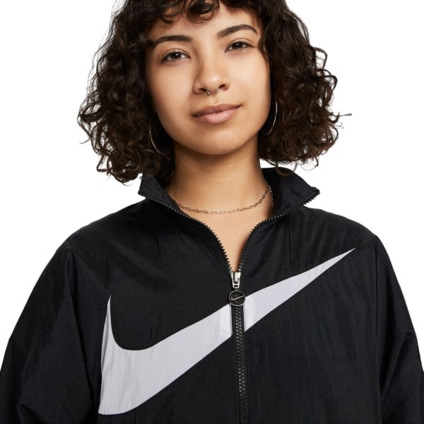 Nike Sportswear Essential Woven Womens Jacket - Black/White