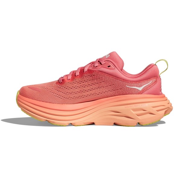 Hoka Bondi 8 - Womens Running Shoes - Coral/Papaya