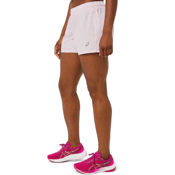 Asics Silver 4 Inch Womens Running Shorts - Barely Rose/Pink