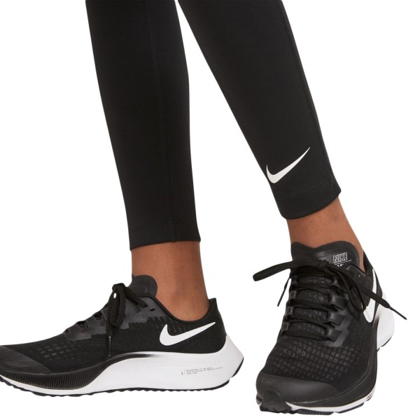 Nike One High Waisted Kids Girls Training Tights - Black/White