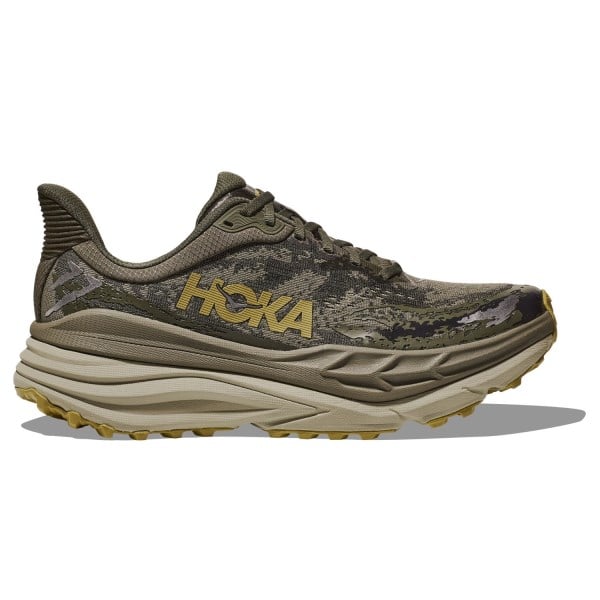 Hoka Stinson 7 - Mens Trail Running Shoes - Olive Haze/Forest Cover